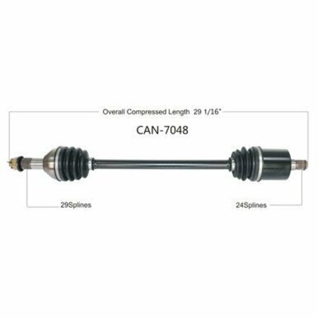 WIDE OPEN OE Replacement CV Axle for CAN AM REAR L/R MAVERICK TURBO 1000 15-17 CAN-7048